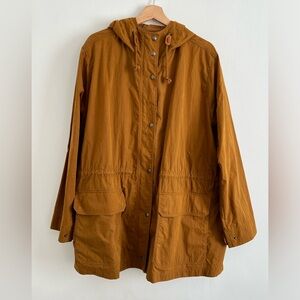 Madewell Raincoat with Leather Details